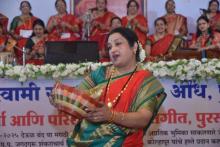 अंतरदृष्टी देणारे अभिनय कौशल्य भजन सेवेतून सादर करताना, कांचन लक्ष्मी महिला भजनी मंडळ पुणे - पालखी सोहळा 2025